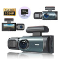 Cámara de Coche Delantera y Trasera con Tarjeta SD 32GB - Pantalla IPS 3", Visión Nocturna y Grabación Continua