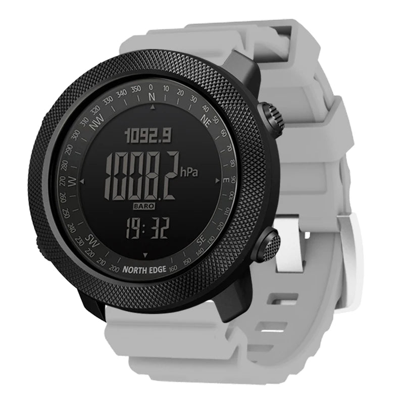 NORTH EDGE Reloj Digital Deportivo para Hombre - Altímetro, Barómetro, Brújula, Resistente 50m