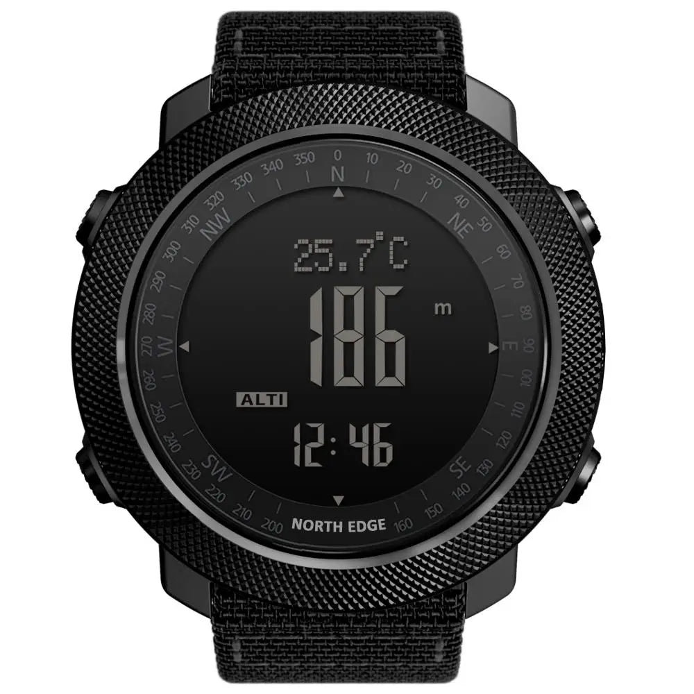 NORTH EDGE Reloj Digital Deportivo para Hombre - Altímetro, Barómetro, Brújula, Resistente 50m