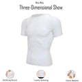 Camiseta de Compresión Deportiva para Hombre - Chaleco Modelador con Soporte Lumbar