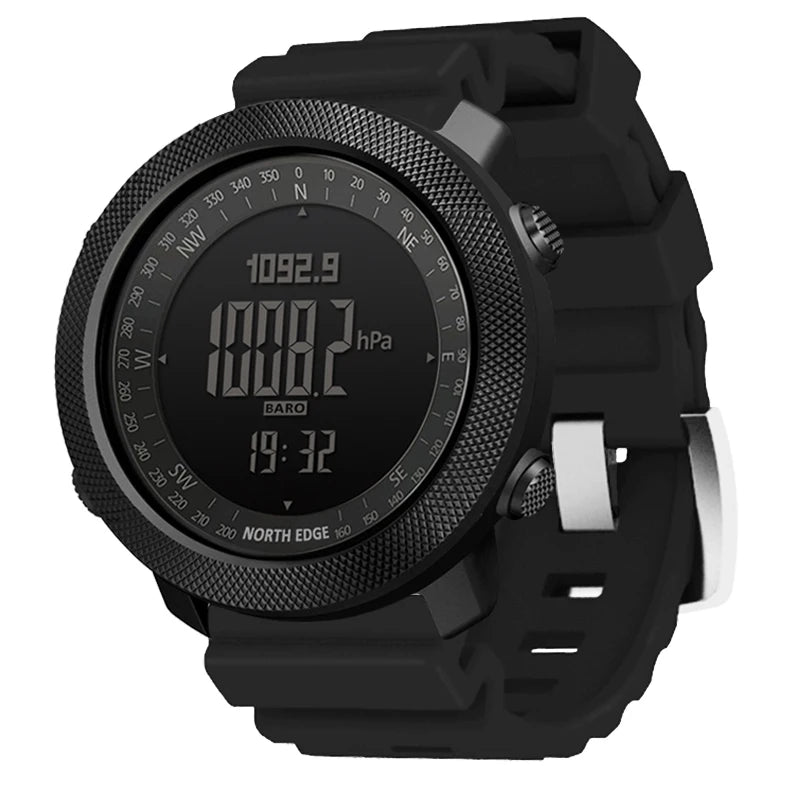 NORTH EDGE Reloj Digital Deportivo para Hombre - Altímetro, Barómetro, Brújula, Resistente 50m
