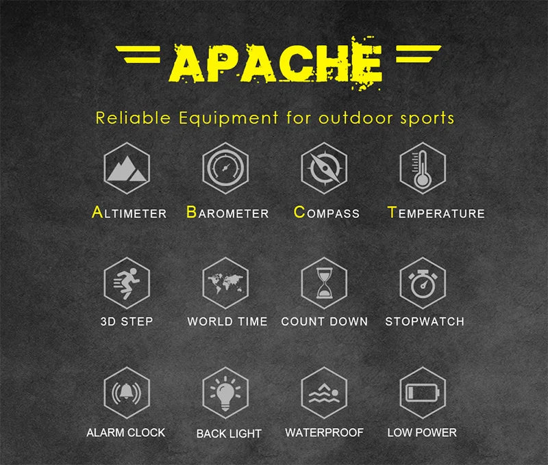NORTH EDGE Reloj Digital Deportivo para Hombre - Altímetro, Barómetro, Brújula, Resistente 50m