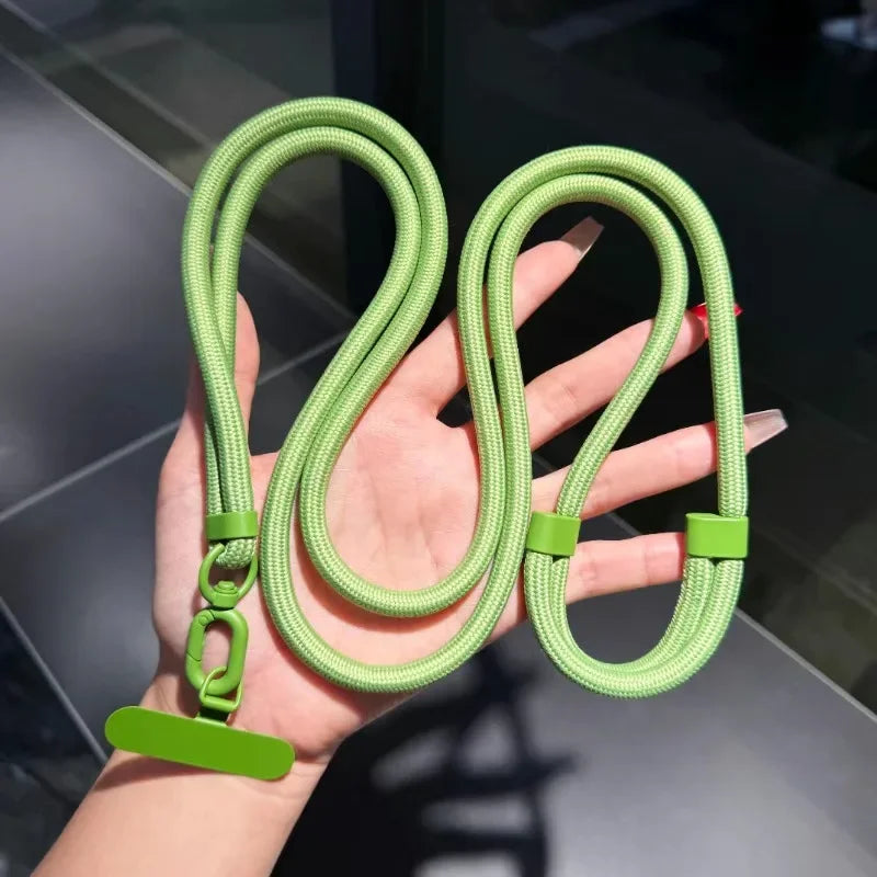 Correa Cruzada Ajustable para Móvil - Colgante Antipérdida para Cuello con Parche Adhesivo para Exterior