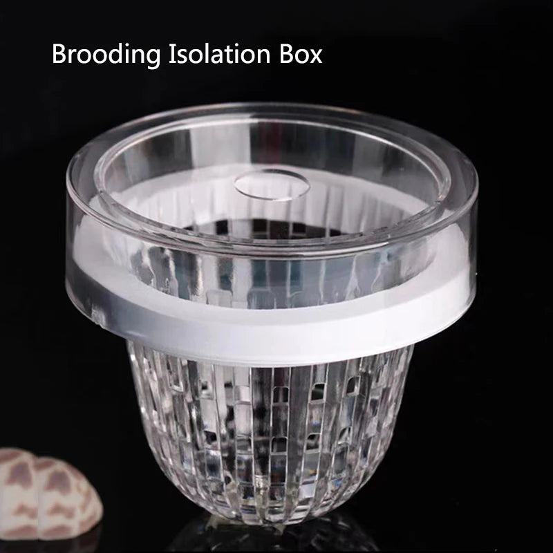 Caja de Cría Acrílica para Acuario - Separador de Peces con Ventosa para Alevines y Camarones