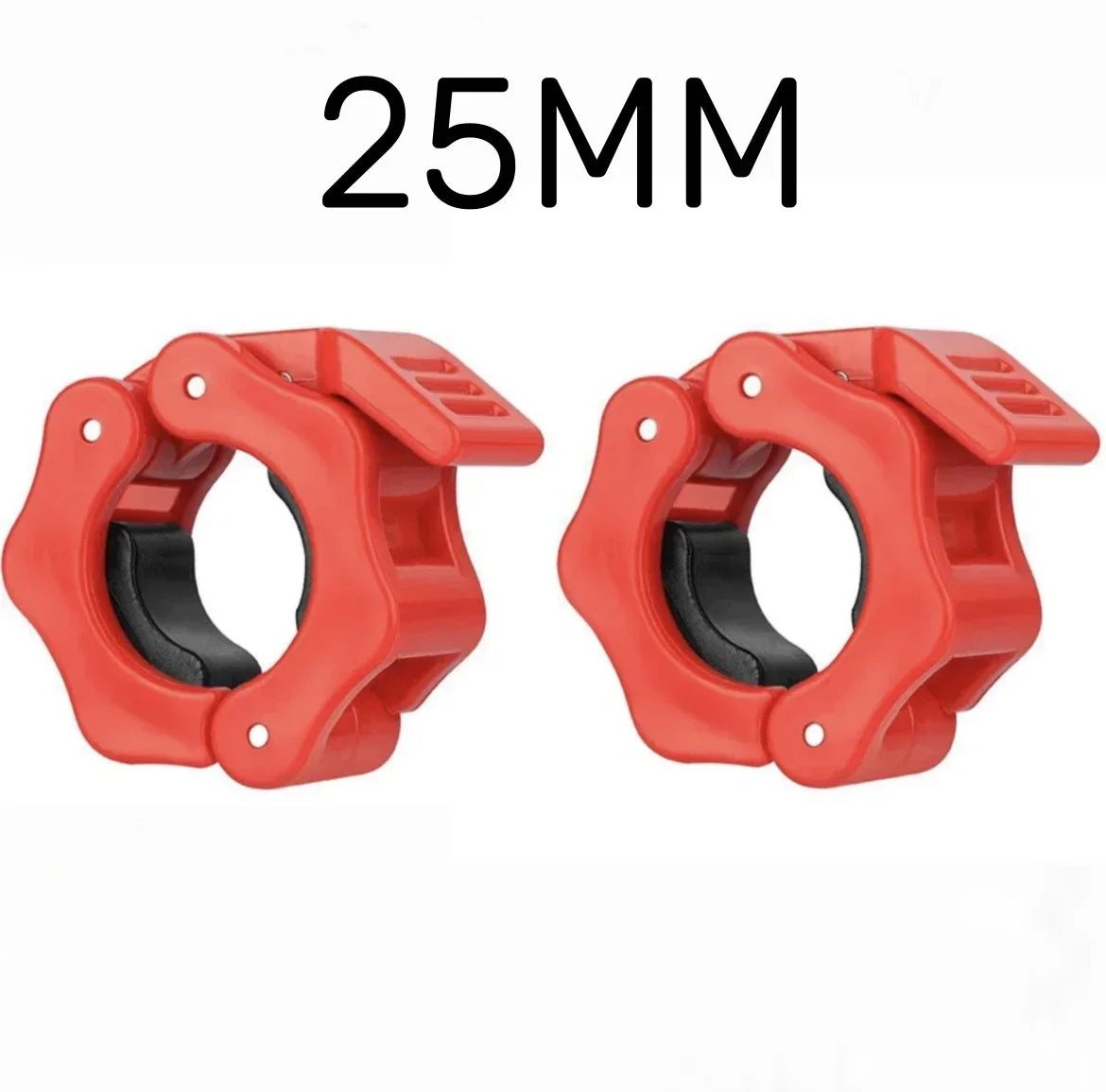 2 Cierres Rápidos para Barra de Pesas 25/28/30mm - Collares de Seguridad para Halterofilia