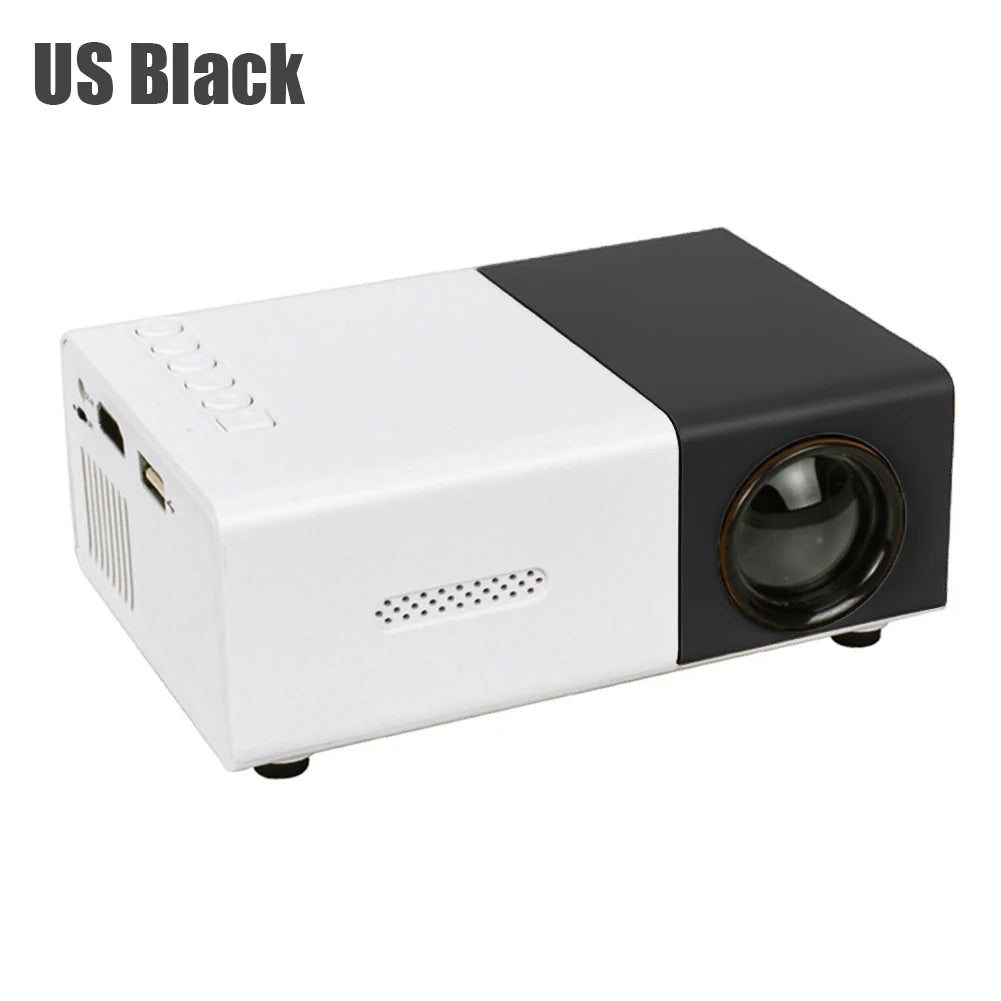 Proyector Portátil HD 1080P 400 Lúmenes - Mini Proyector de Bolsillo con HDMI, USB y Mando a Distancia para Cine en Casa