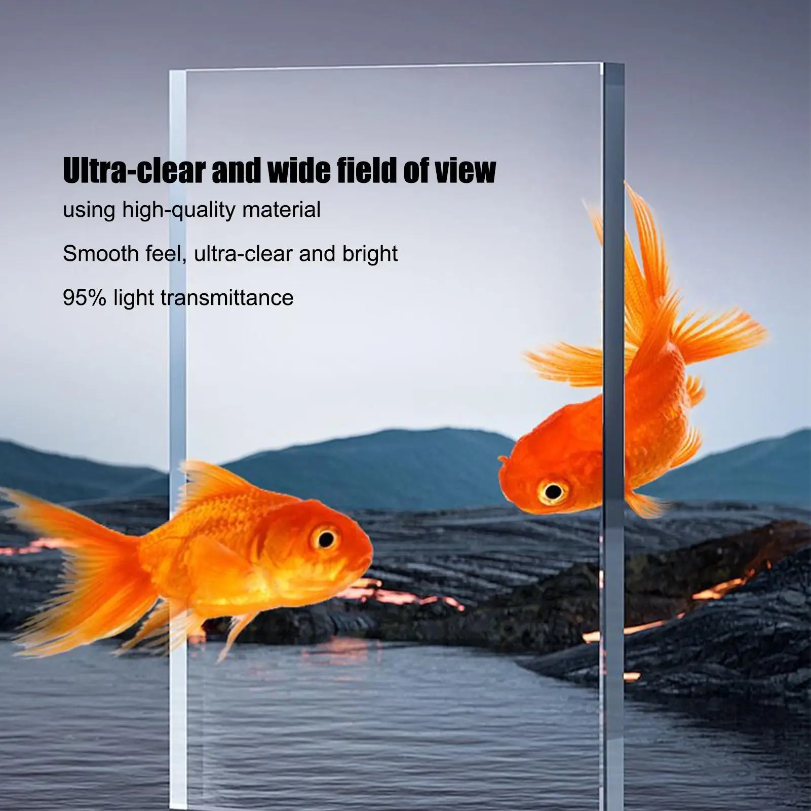 Kit de Acuario Pequeño con Luz LED y Filtro - Pecera Completa para Peces Tropicales y de Agua Fría