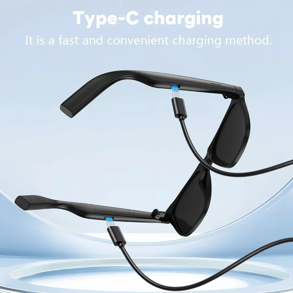 Lenovo AI Smart Glasses 8K Touch Control Photo Camera Recording Translator Voice Assistant Music Wireless Bluetooth Sunglasses