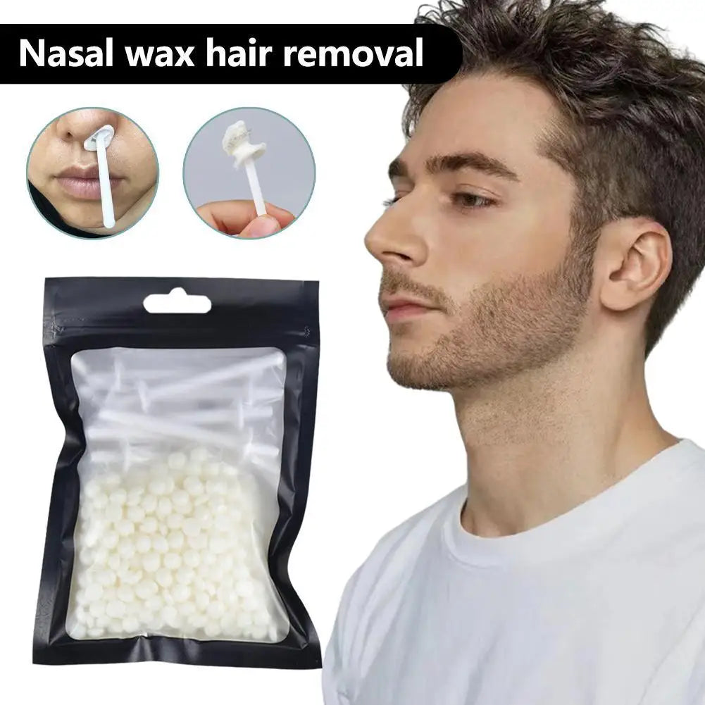 Kit de Cera Depilatoria Nasal Portátil 25g/50g - Depilación Indolora para Hombre y Mujer