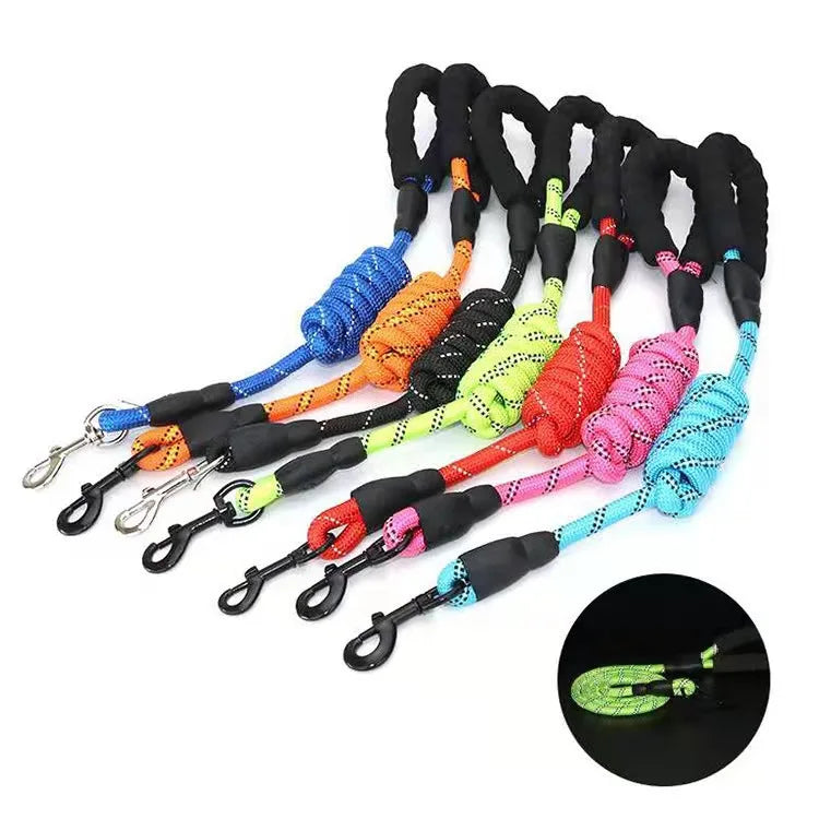 Correa Resistente para Perros con Reflectante - Trailla para Perros Pequeños, Medianos y Grandes