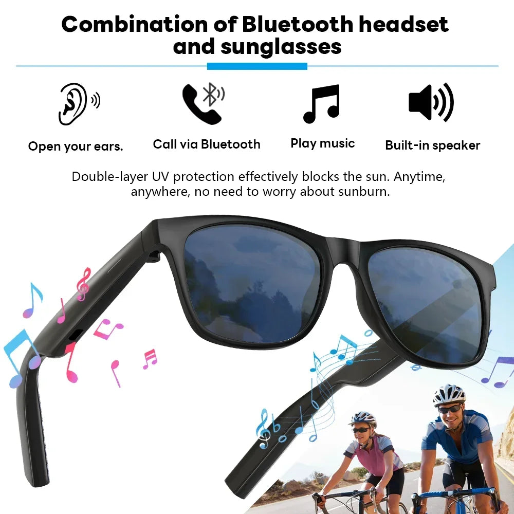 Lenovo AI Smart Glasses 8K Touch Control Photo Camera Recording Translator Voice Assistant Music Wireless Bluetooth Sunglasses