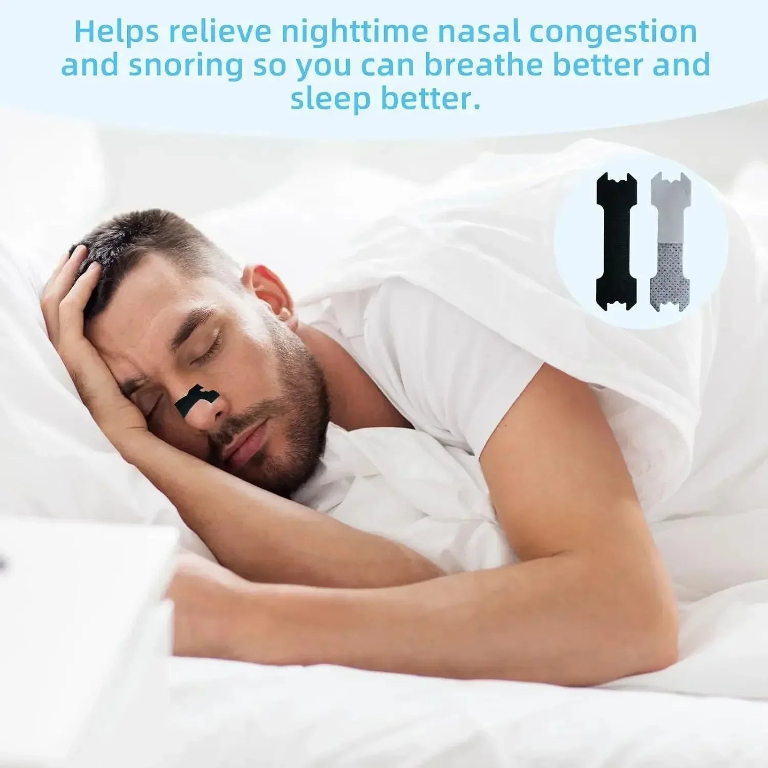 Tiras Nasales Respiratorias para Dormir - Pack 30/90/150 Unidades