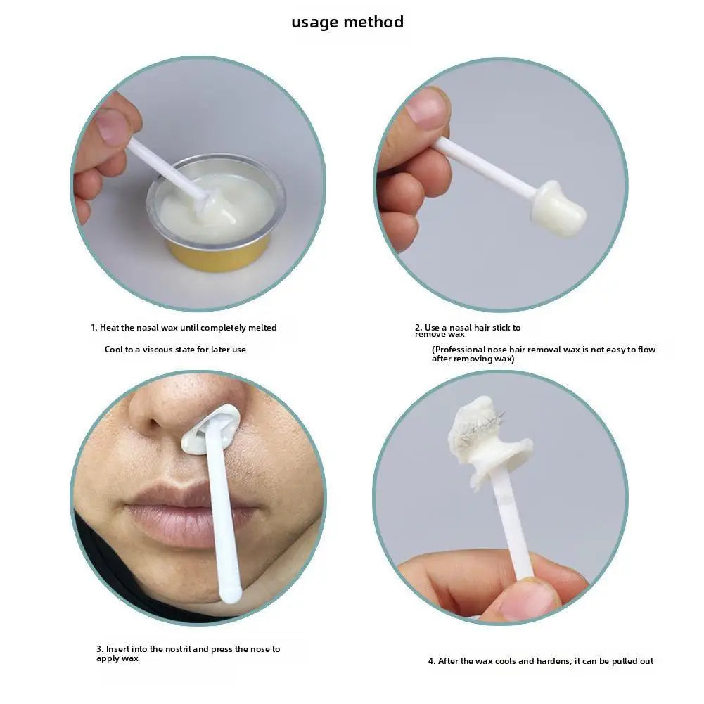 Portable Nose Hair Removal Wax Kit 25g/50g - Painless Hair Removal for Men and Women