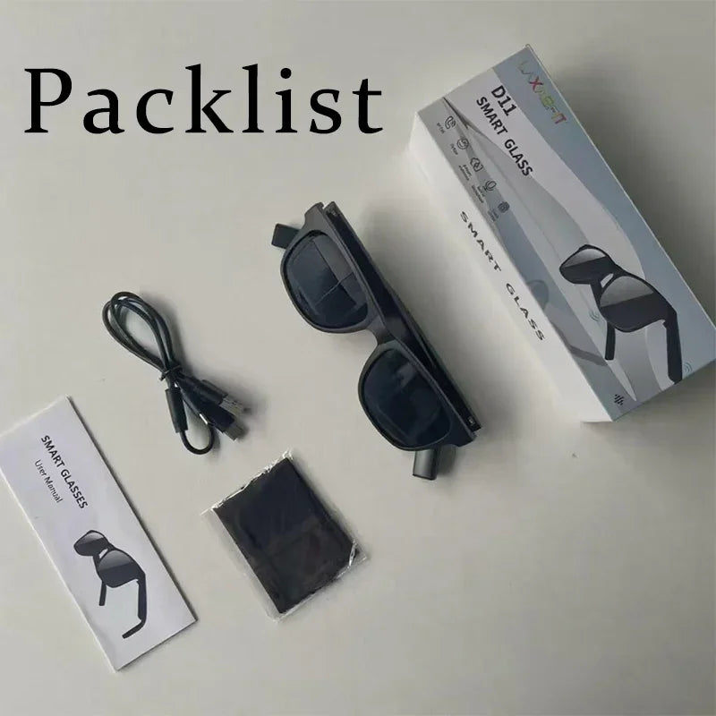 Lenovo AI Smart Glasses 8K Touch Control Photo Camera Recording Translator Voice Assistant Music Wireless Bluetooth Sunglasses