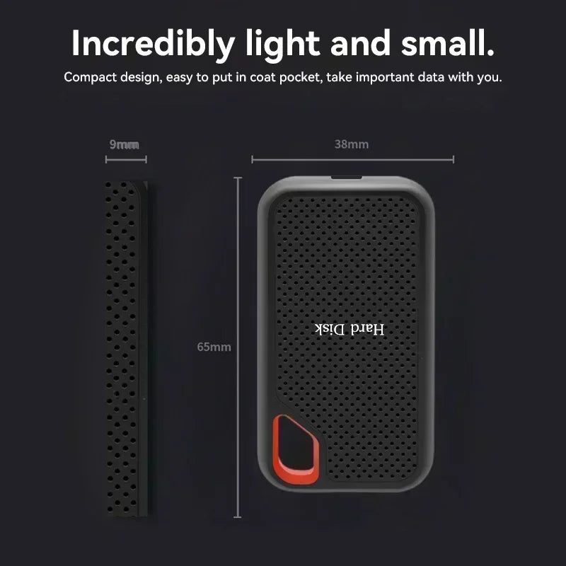 Disco Duro Externo SSD de Alta Velocidad - Gran Capacidad 2TB/4TB para PC y Portátil