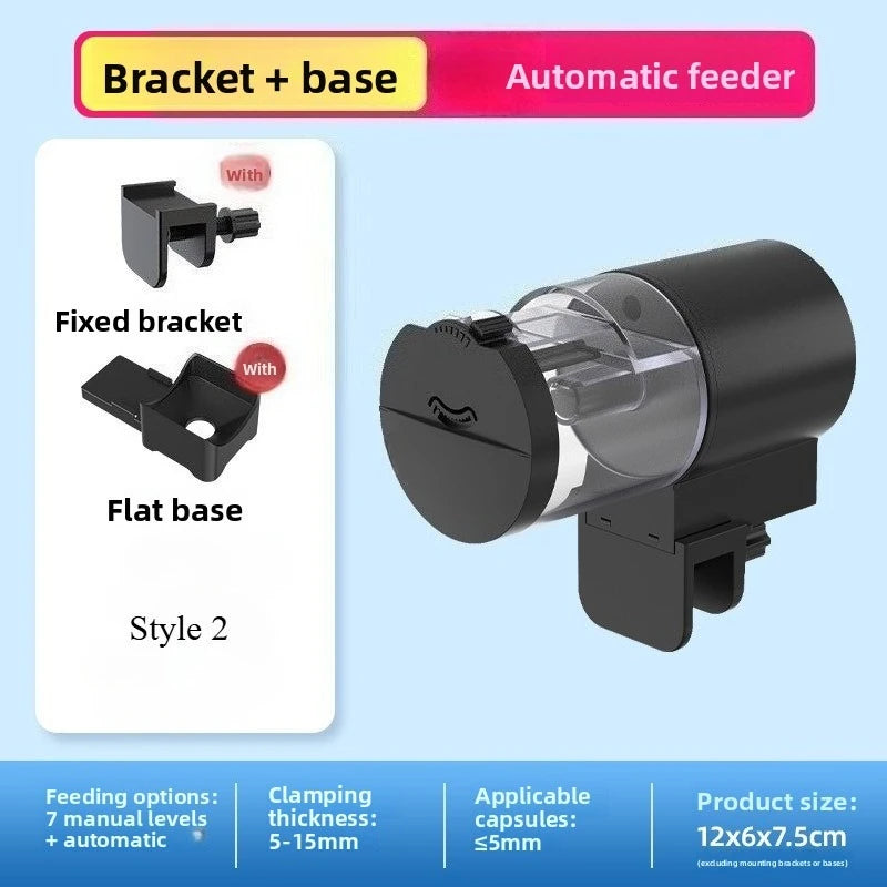 Alimentador Automático para Acuarios 100ml con Temporizador Programable - Funciona con Pilas, Ideal para Vacaciones