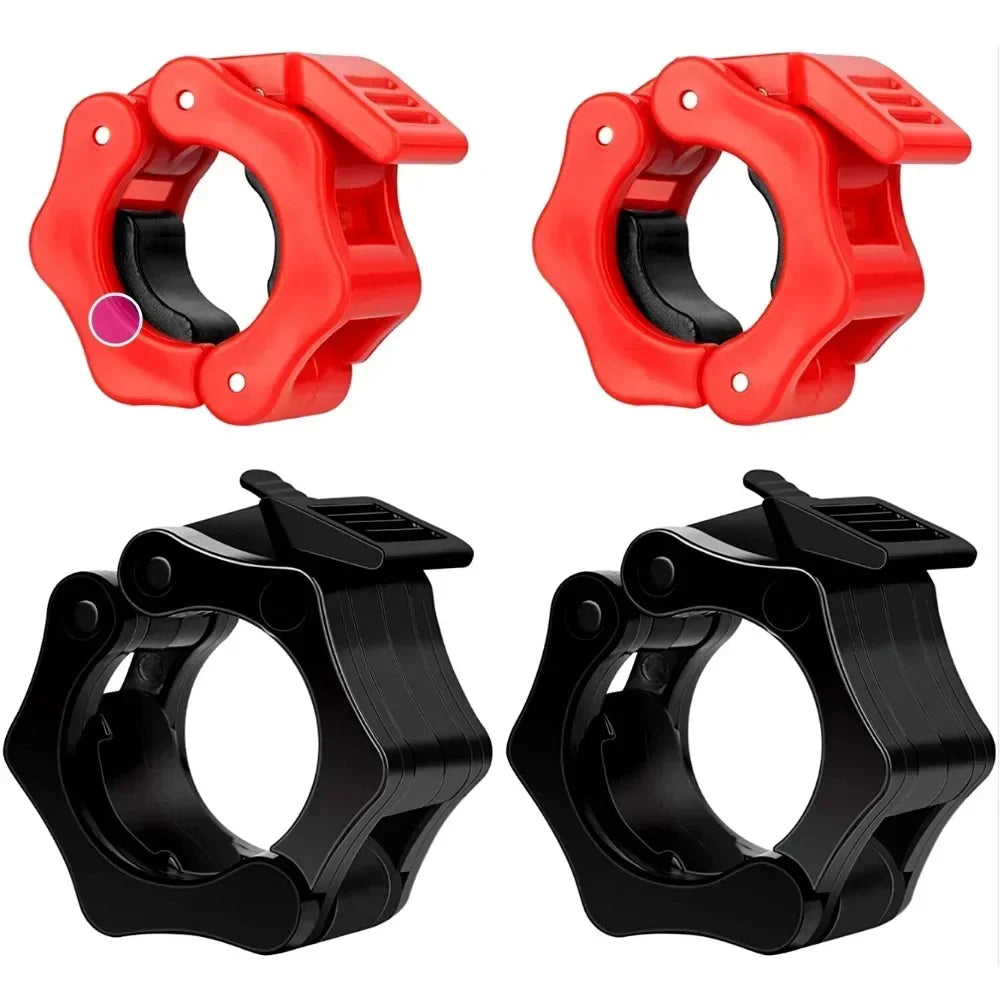 2 Cierres Rápidos para Barra de Pesas 25/28/30mm - Collares de Seguridad para Halterofilia