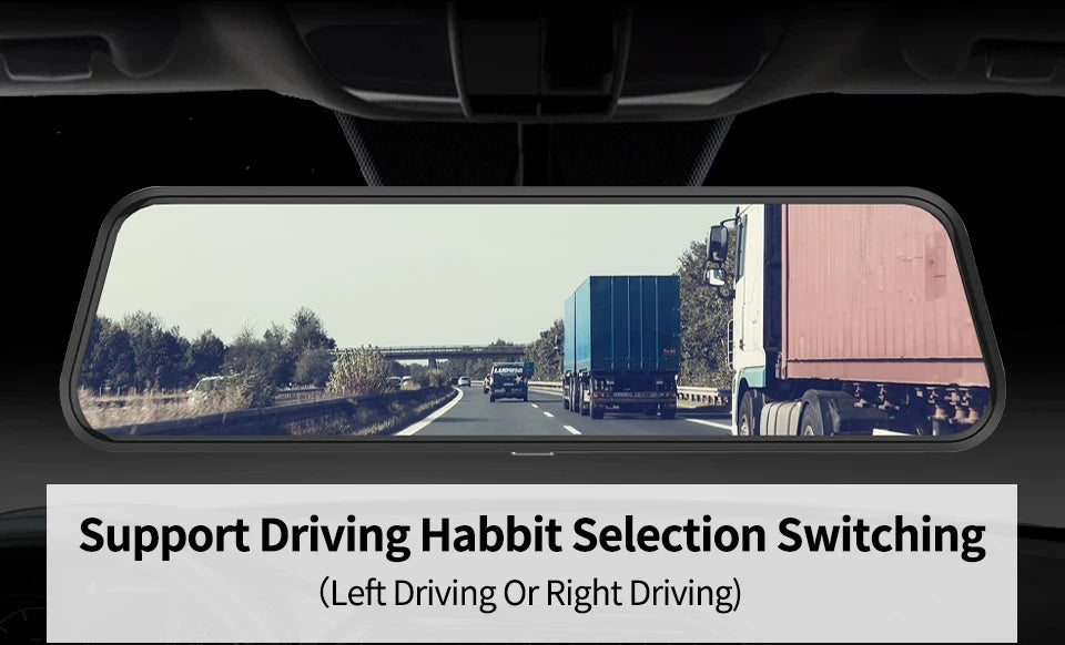 Espejo Retrovisor con Dashcam 4K 10" - Carplay Inalámbrico, Android Auto, GPS WiFi y Doble Objetivo