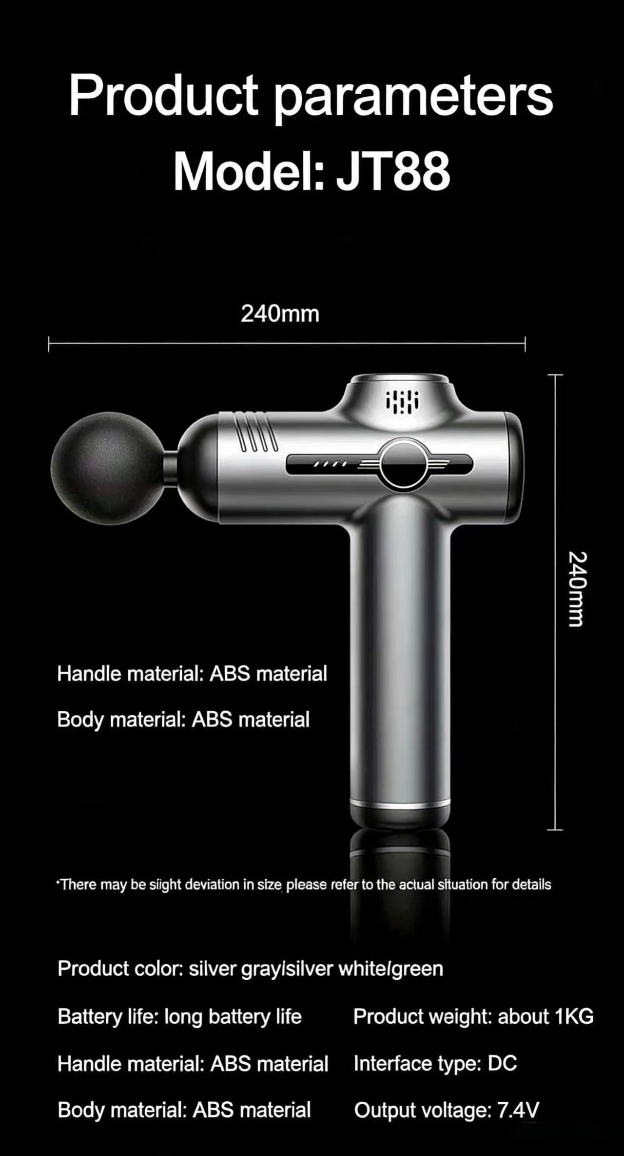 Pistola de Masaje Fascial 99 Niveles - Relajación Muscular Profunda con Reducción de Ruido