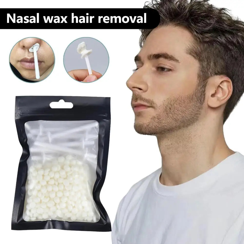 Portable Nose Hair Removal Wax Kit 25g/50g - Painless Hair Removal for Men and Women