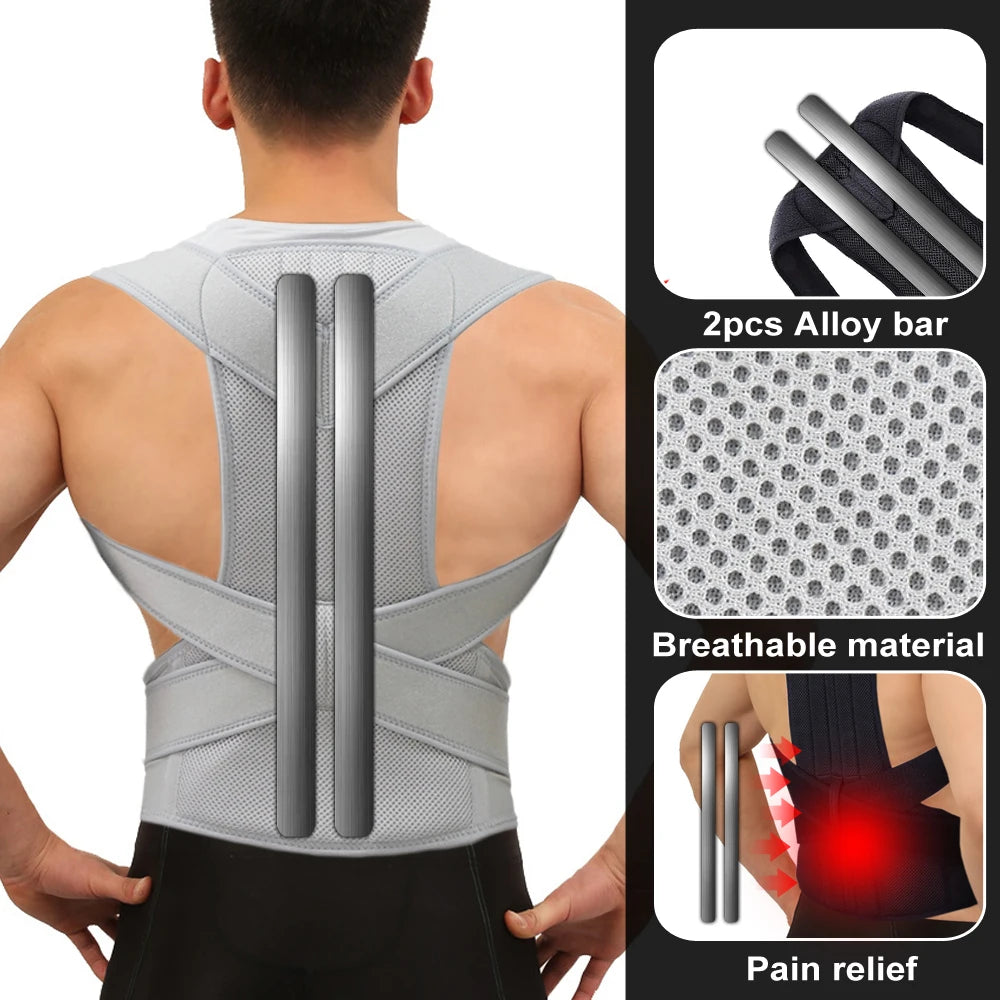 Soporte Lumbar Ergonómico Ajustable - Cinturón de Espalda para Deporte y Oficina