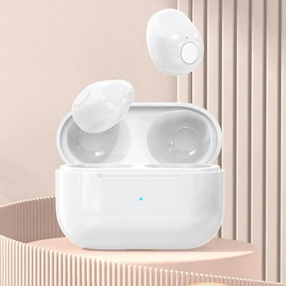 Auriculares Bluetooth Invisibles Mini TWS V5.2 - Inalámbricos In-Ear con Reducción de Ruido y Micrófono para Dormir