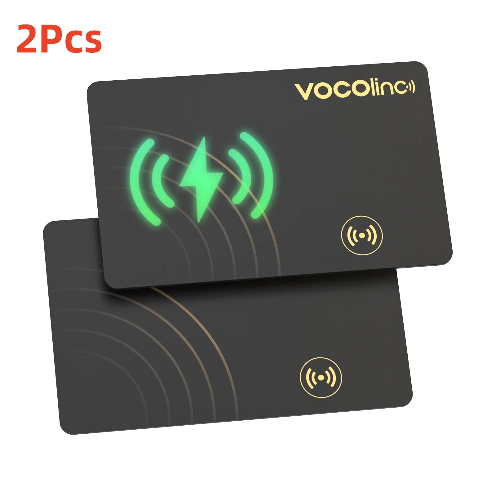 Tarjeta Localizadora Bluetooth VOCOlinc con Carga Inalámbrica - Localizador Global Smart Tag Compatible con Find My (iOS)