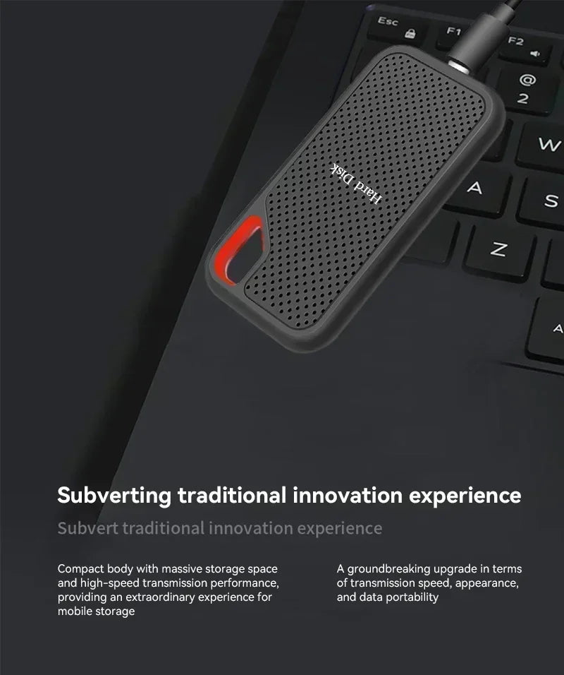 Disco Duro Externo SSD de Alta Velocidad - Gran Capacidad 2TB/4TB para PC y Portátil