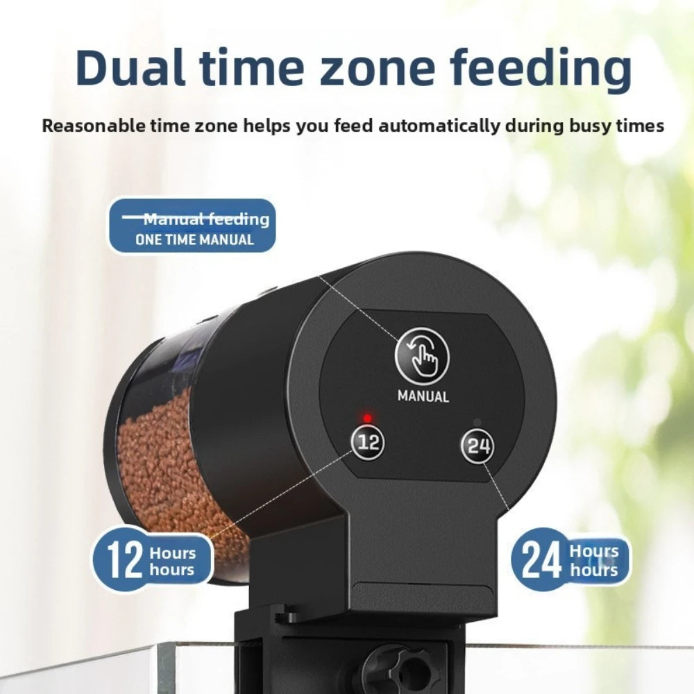 Alimentador Automático para Acuarios 100ml con Temporizador Programable - Funciona con Pilas, Ideal para Vacaciones