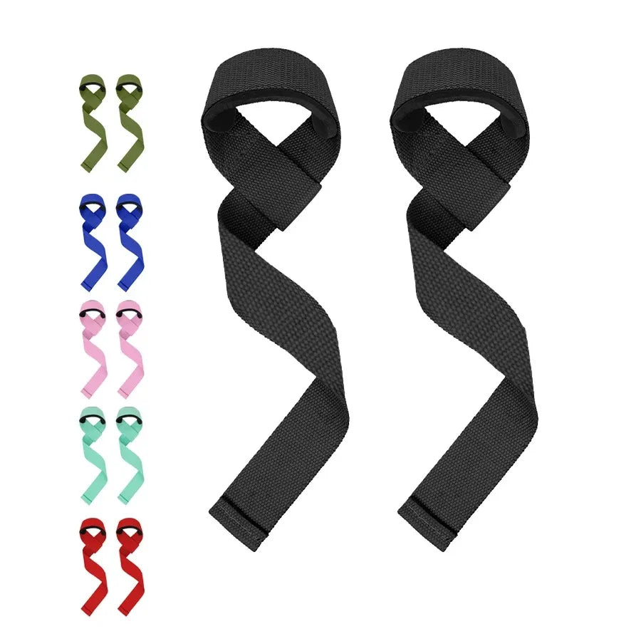 2 Muñequeras para Halterofilia - Correas Ajustables Antideslizantes para Entrenamiento de Fuerza