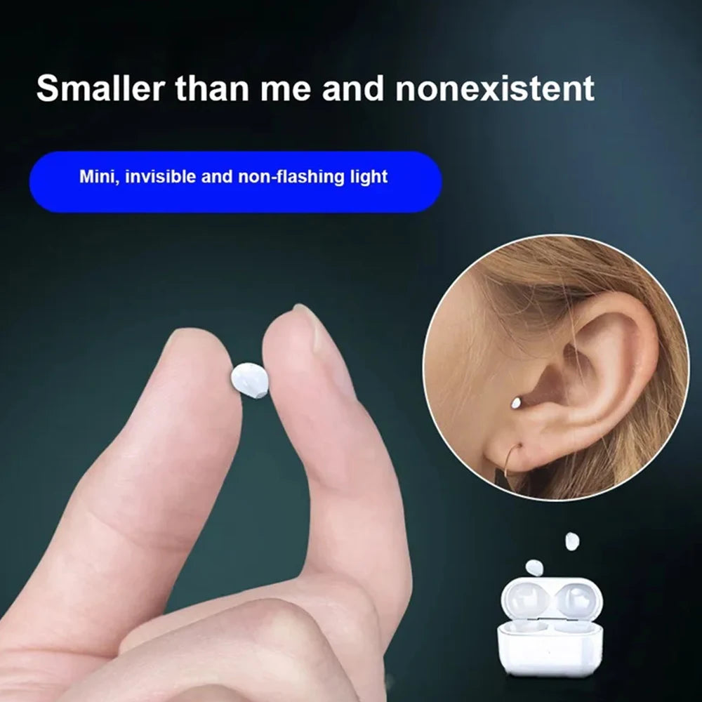 Auriculares Bluetooth Invisibles Mini TWS V5.2 - Inalámbricos In-Ear con Reducción de Ruido y Micrófono para Dormir