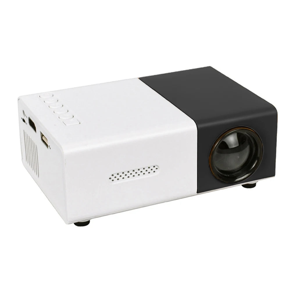 Proyector Portátil HD 1080P 400 Lúmenes - Mini Proyector de Bolsillo con HDMI, USB y Mando a Distancia para Cine en Casa