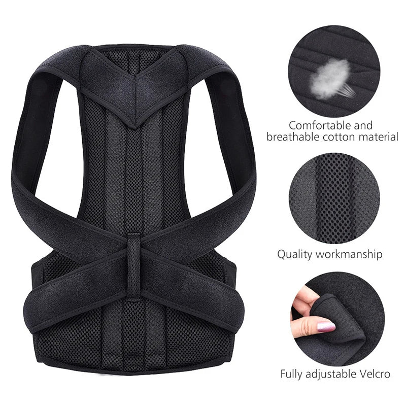 Soporte Lumbar Ergonómico Ajustable - Cinturón de Espalda para Deporte y Oficina