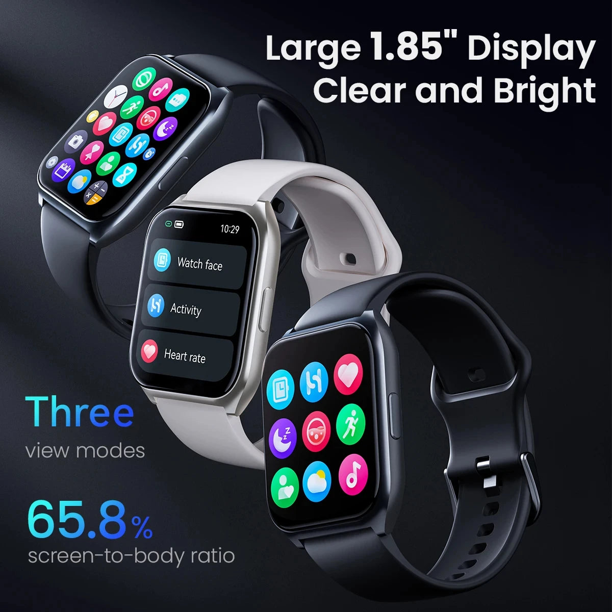 HAYLOU Watch 2 Pro Smartwatch - 1.85" Display with 100 Sport Modes and Heart Rate Monitor