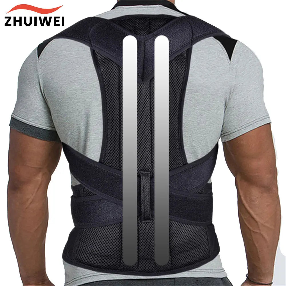 Soporte Lumbar Ergonómico Ajustable - Cinturón de Espalda para Deporte y Oficina