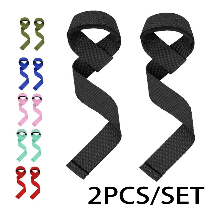 2 Muñequeras para Halterofilia - Correas Ajustables Antideslizantes para Entrenamiento de Fuerza