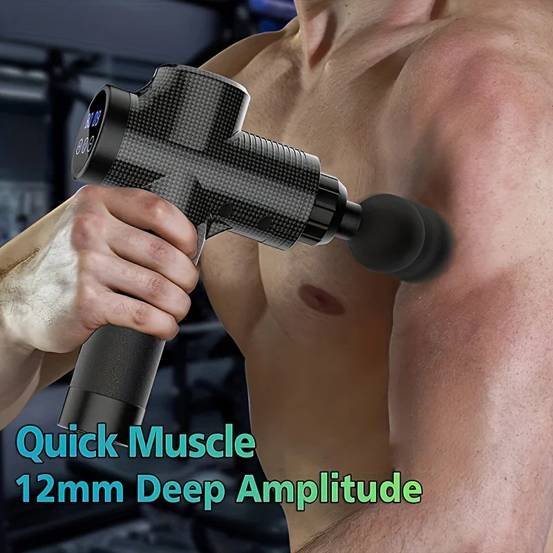 Pistola de Masaje Fascial 99 Niveles - Relajación Muscular Profunda con Reducción de Ruido