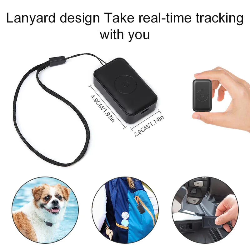 Localizador GPS para Mascotas con Collar Ajustable - Seguimiento en Tiempo Real, Control Remoto AGPS para Perros y Gatos