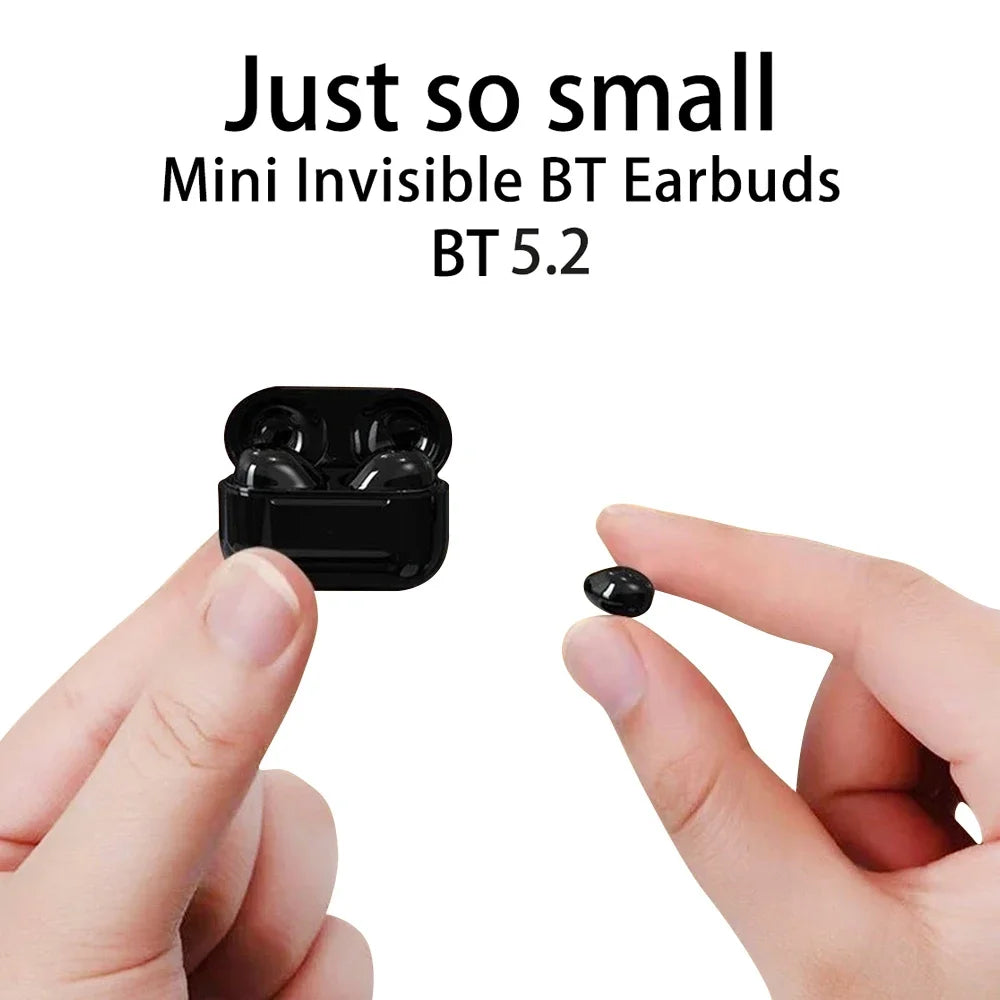 Auriculares Bluetooth Invisibles Mini TWS V5.2 - Inalámbricos In-Ear con Reducción de Ruido y Micrófono para Dormir