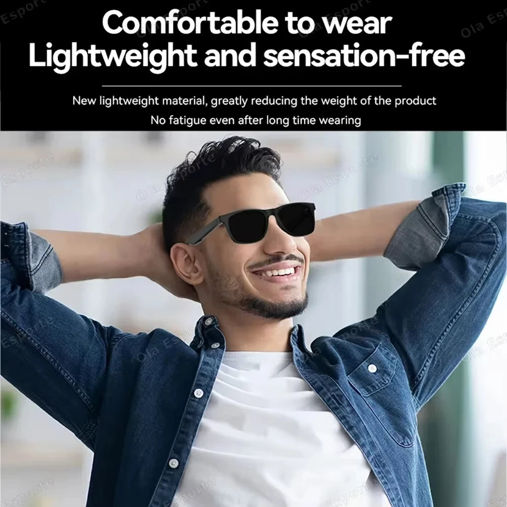 Lenovo AI Smart Glasses 8K Touch Control Photo Camera Recording Translator Voice Assistant Music Wireless Bluetooth Sunglasses