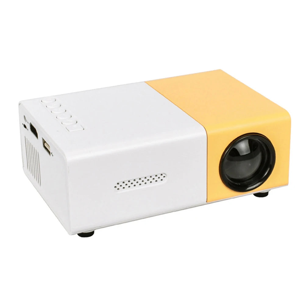 Proyector Portátil HD 1080P 400 Lúmenes - Mini Proyector de Bolsillo con HDMI, USB y Mando a Distancia para Cine en Casa