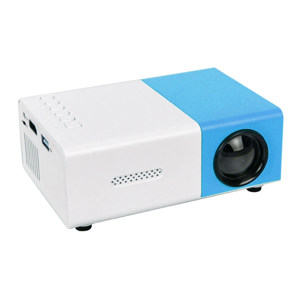 Proyector Portátil HD 1080P 400 Lúmenes - Mini Proyector de Bolsillo con HDMI, USB y Mando a Distancia para Cine en Casa