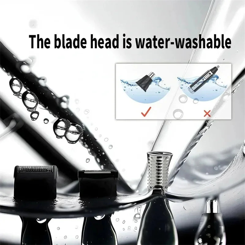 Rechargeable 4-in-1 Nose Hair Trimmer - Trimmer for Nose, Ears, Eyebrows, and Beard