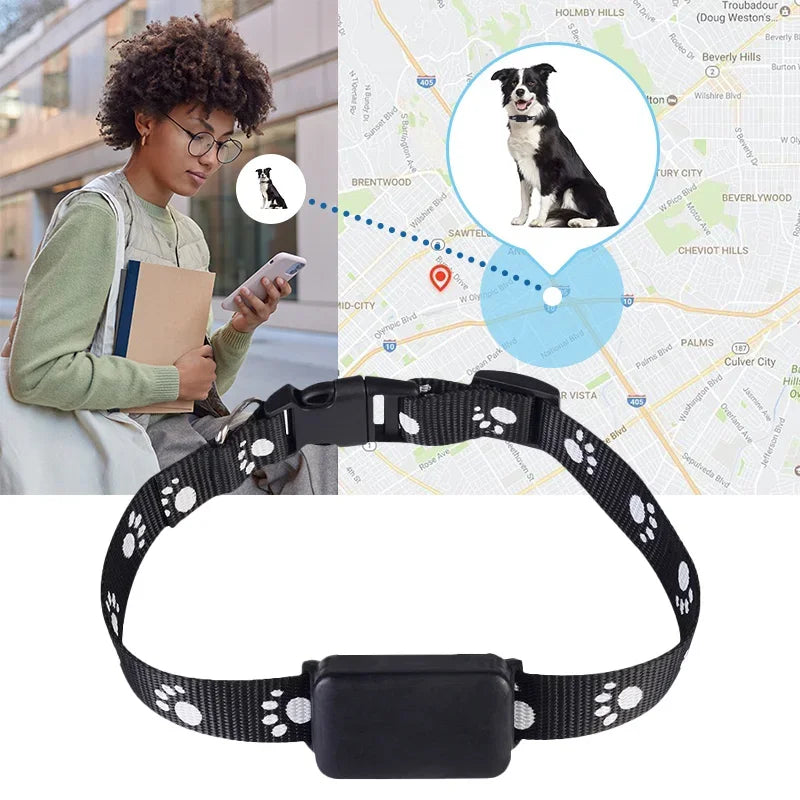 Localizador GPS para Mascotas con Collar Ajustable - Seguimiento en Tiempo Real, Control Remoto AGPS para Perros y Gatos