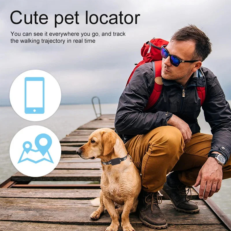 Localizador GPS para Mascotas con Collar Ajustable - Seguimiento en Tiempo Real, Control Remoto AGPS para Perros y Gatos