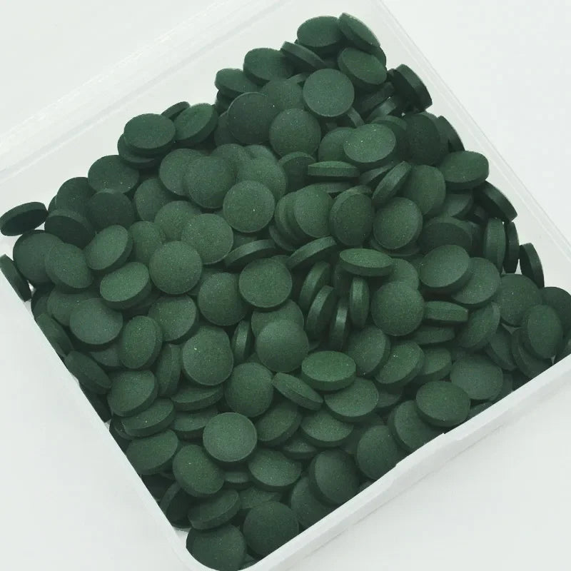 50-1000 Tabletas de Espirulina de Alta Pureza para Peces - Alimento para Camarones Cristal Rojo y Peces de Acuario