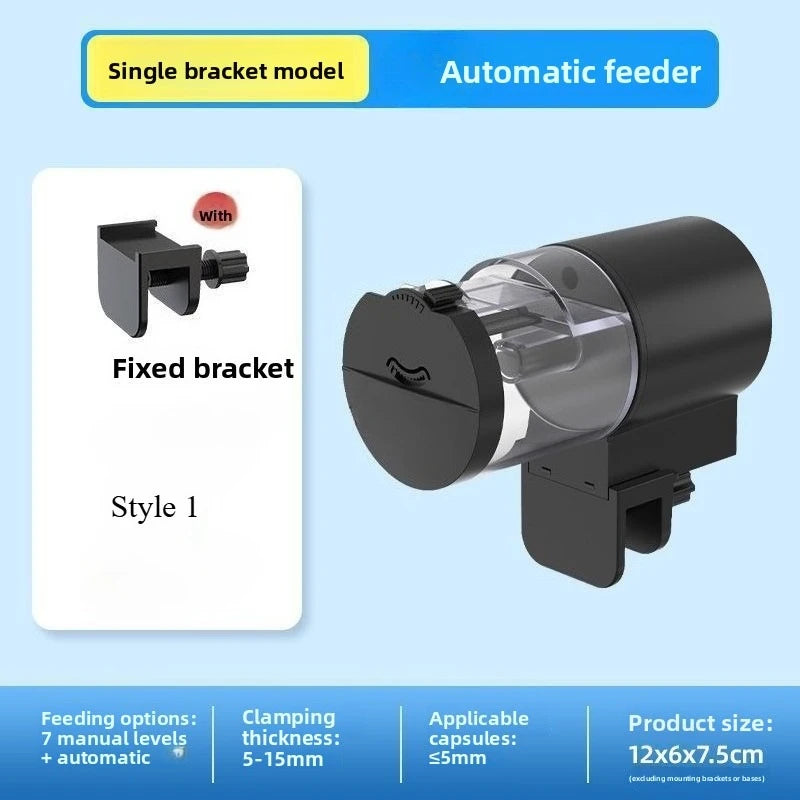 Alimentador Automático para Acuarios 100ml con Temporizador Programable - Funciona con Pilas, Ideal para Vacaciones
