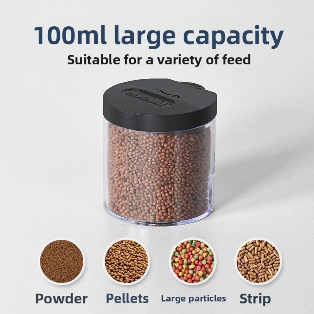 Alimentador Automático para Acuarios 100ml con Temporizador Programable - Funciona con Pilas, Ideal para Vacaciones
