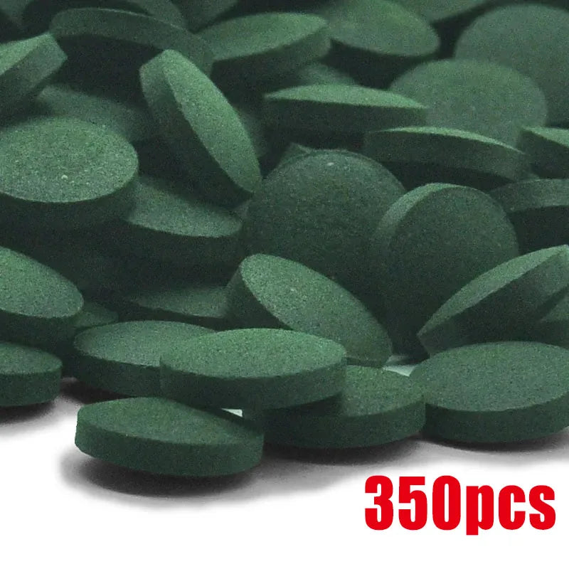 50-1000 Tabletas de Espirulina de Alta Pureza para Peces - Alimento para Camarones Cristal Rojo y Peces de Acuario