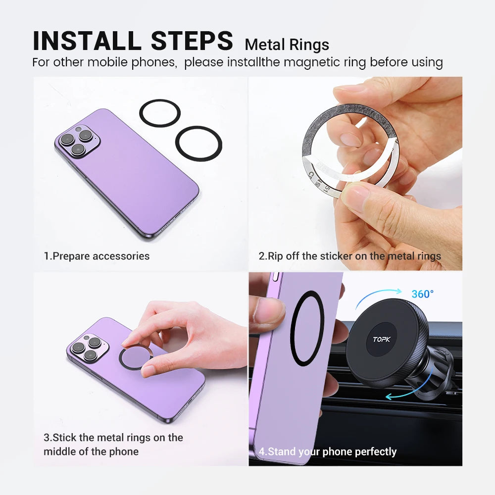 Soporte magnetico para movil.